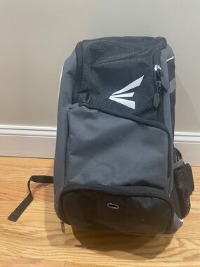 Easton baseball bag Gray and Black Kids with White Logo